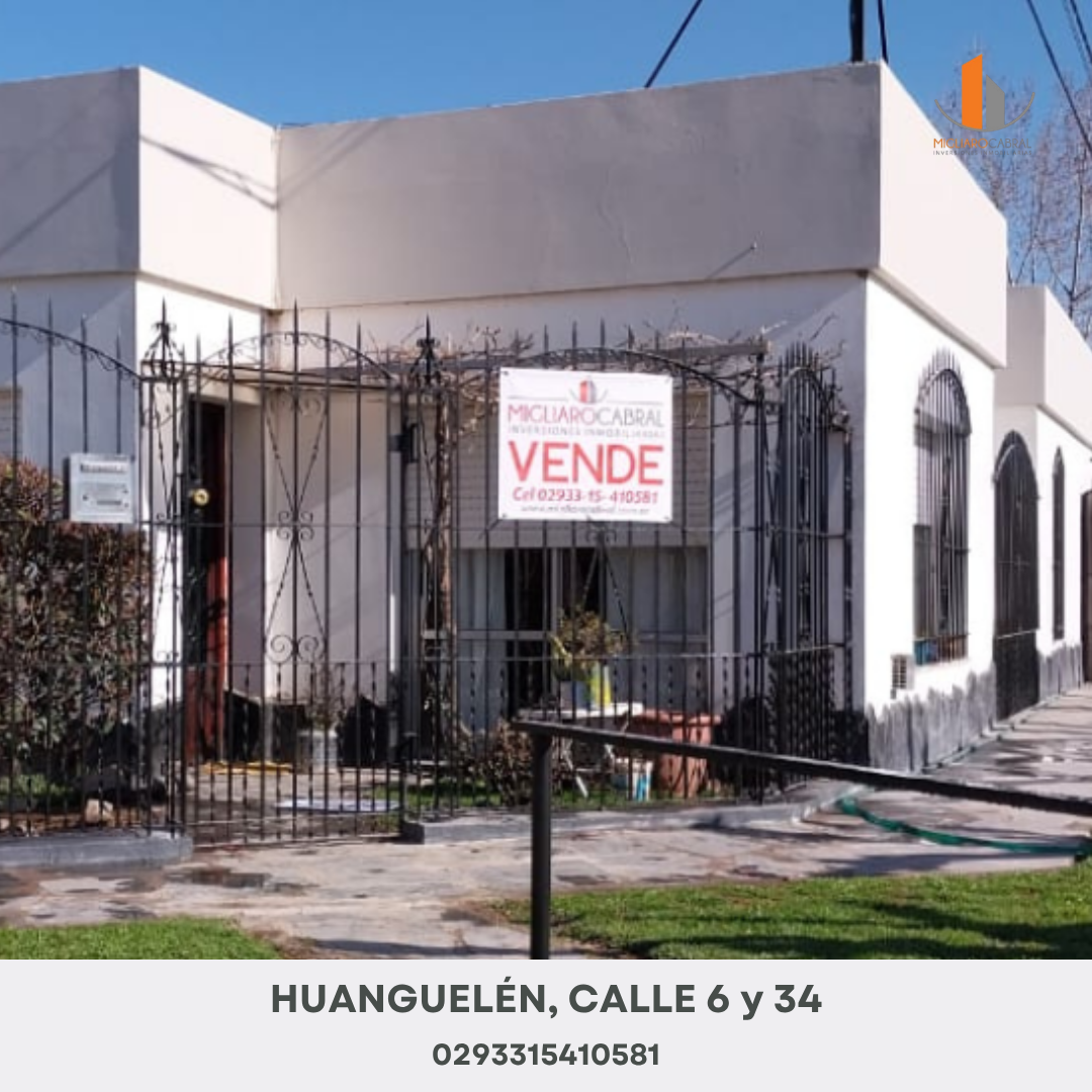 Huanguelén, Calle 34 y 6